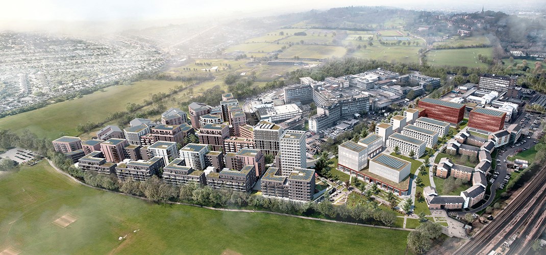 Northwick Park Redevelopment Aerial CGI