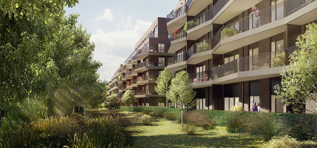 Northwick Park Redevelopment Garden Park CGI