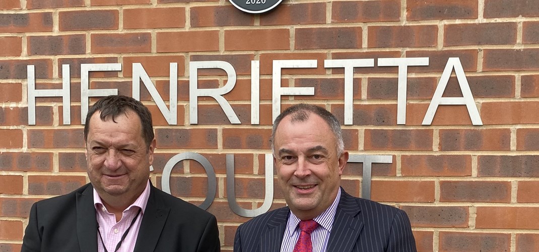 Cllr Peter Boylan Outside Henrietta Court With Plaque