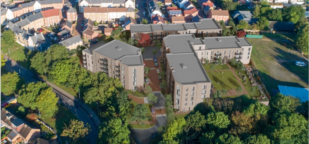 CGI of Borders Lane development