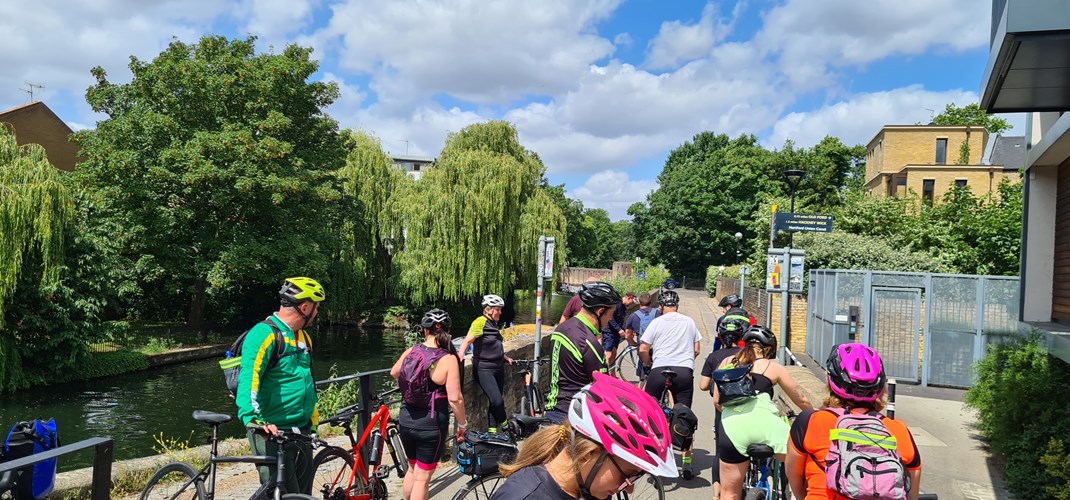 Our Bike Ride Volunteers On Their Way To Hertford