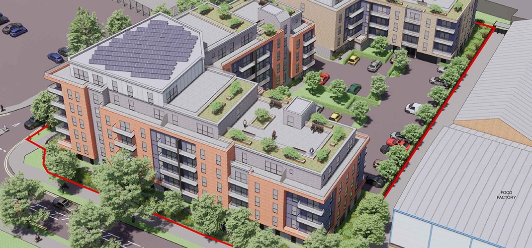 CGI of Bridge Road East development