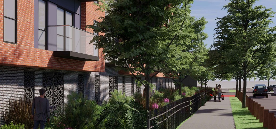 CGI of Bridge Road East development