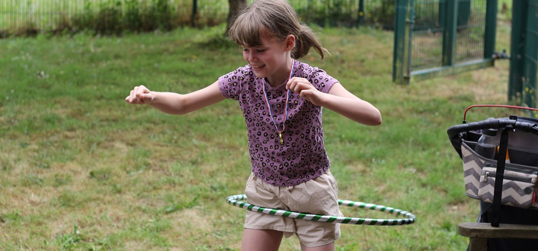 Hula Hoop Fun In Sele Farm